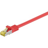 goobay Patchkabel RJ-45 Cat 6a S/FTP (PiMF) met Cat.7 Rood, 5 meter, 500 MHz