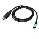 i-tec USB-C DisplayPort Cable Adapter 4K / 60 Hz, 200cm Zwart