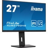 iiyama ProLite XUB2793HS-B7 27" monitor Zwart, 100 Hz, HDMI, DisplayPort, Audio, Adaptive Sync