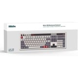 8BitDo Retro Mechanical Keyboard N Edition Grijs, US lay-out (QWERTY), Kailh Box White, 100%, Bluetooth Low Energy, Wireless 2.4G, USB