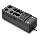 APC Back-UPS BE500G2-FR - Noodstroomvoeding ups Zwart, 8x Schuko, 500VA, 1 USB oplader, 1 USB datapoort