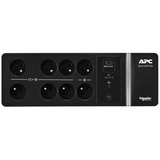 APC Back-UPS BE500G2-FR - Noodstroomvoeding ups Zwart, 8x Schuko, 500VA, 1 USB oplader, 1 USB datapoort