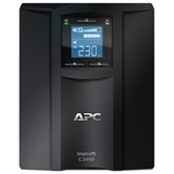 APC Smart-UPS SMC2000I Noodstroomvoeding ups Zwart, 6x C13, 1x C19, Tower, USB, 2000VA