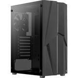 Aerocool Mecha v1 midi tower behuizing Zwart | 2x USB-A | RGB | Window