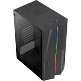 Aerocool Mecha v1 midi tower behuizing Zwart | 2x USB-A | RGB | Window