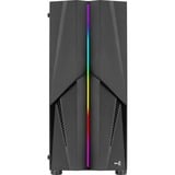 Aerocool Mecha v1 midi tower behuizing Zwart | 2x USB-A | RGB | Window