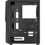 Aerocool Mecha v1 midi tower behuizing Zwart | 2x USB-A | RGB | Window