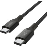 Belkin BoostCharge USB-C to USB-C Cable 240 W kabel Zwart, 1 meter