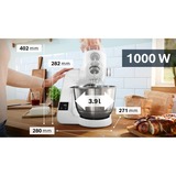Bosch Keukenmachine MUM5X220 Wit/zilver, met weegschaal en timer