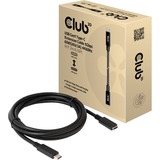 Club 3D USB-C 3.2 Gen 1 verlengkabel Zwart, 2 meter, 60 W