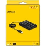 DeLOCK USB Keypad 19 keys black Zwart