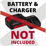 EINHELL Accu Wand-/Plafondschuurmachine TE-DW 18/225 - Solo droogbouwschuurmachine Rood/zwart, Accu en oplader niet inbegrepen 