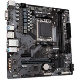 GIGABYTE B650M S2H socket AM5 moederbord Zwart/grijs, RAID, Gb-LAN, Sound, µATX