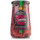 Grate Goods Spicy Onions Barbecue Pickles  barbecuekruiden 370 ml | Pittig-zuur | Rode ui en Jalapeño's | Pickled with AllBrine by Kesbeke
