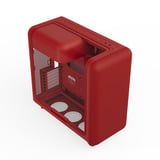 HYTE X50 midi tower behuizing Rood | 2x USB-A | 1x USB-C | Window