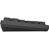 HelloGanss HS75T Black RGB mechanisch toetsenbord Zwart, US lay-out (QWERTY), Cherry MX Brown, 75%, RGB leds, PBT Doubleshot keycaps, hot swap, 2,4 GHz | Bluetooth | USB-C