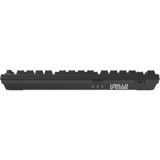 HelloGanss HS75T Black RGB mechanisch toetsenbord Zwart, US lay-out (QWERTY), Cherry MX Brown, 75%, RGB leds, PBT Doubleshot keycaps, hot swap, 2,4 GHz | Bluetooth | USB-C