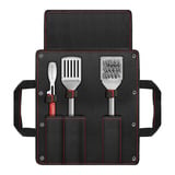 Kamado Joe Krafted stalen grillgereedschap accessoire set grillbestek 3-delig, Inclusief canvas draagtas