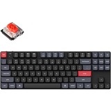 Keychron K1 Pro-B1, toetsenbord Zwart, US lay-out, Gateron Low Profile Mechanical Red, RGB leds, 80%, Double-shot PBT, Bluetooth 5.1