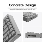 Keychron K2 HE-F1C Concrete Edition RGB mechanisch toetsenbord Zwart, US lay-out (QWERTY), Gateron Double-Rail Magnetic Nebula, 75%, 75%, RGB leds, OSA double-shot PBT, hot swap, 2.4GHz | Bluetooth 5.2 | USB-C