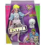Mattel Barbie Extra Doll #2 - Shimmery Look with Pet Puppy Pop 