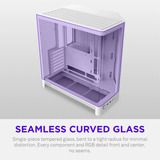 NZXT H6 RGB+ midi tower behuizing Wit | 2x USB-A | 1x USB-C | RGB | Tempered Glass