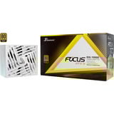 Seasonic FOCUS GX-1000 1000W ATX3.1 voeding  Wit, 1x 12VHPWR, 3x PCIe, kabelmanagement