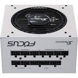 Seasonic FOCUS GX ATX3.0, 1000W voeding  Wit, 1x 12VHPWR, 3x PCIe, kabelmanagement