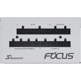 Seasonic FOCUS GX ATX3.0, 1000W voeding  Wit, 1x 12VHPWR, 3x PCIe, kabelmanagement