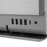 SilverStone Crown 04 HTPC behuizing Donkergrijs | 4x USB-A | 1x USB-C