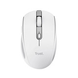 Trust Ozaa Compact Draadloze Muis Oplaadbaar Wit, 800-3200 Dpi, 2.4GHz, Bluetooth, Stille Knoppen
