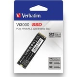 Verbatim Vi3000 512 GB SSD 49374m PCIe 3.0 x4, NVMe, M.2 2280