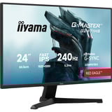 iiyama G-Master Red Eagle G2471HS-B1 23.8" gaming monitor Zwart, 240Hz, HDMI, DisplayPort, Audio, NVIDIA G-Sync
