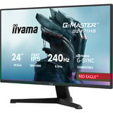 iiyama G-Master Red Eagle G2471HS-B1 23.8" gaming monitor Zwart, 240Hz, HDMI, DisplayPort, Audio, NVIDIA G-Sync