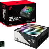 ASUS ROG Loki SFX-L 1200W Titanium voeding  Wit, 1x 12VHPWR, 4x PCIe, Kabel-Management