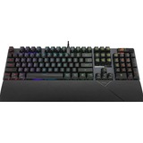 ASUS ROG Strix Scope II RX RGB mechanisch gaming toetsenbord Zwart, US lay-out (QWERTY), ROG RX Red, 100%, RGB leds, Hot-swappable, PBT Double-shot