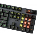 ASUS ROG Strix Scope II RX RGB mechanisch gaming toetsenbord Zwart, US lay-out (QWERTY), ROG RX Red, 100%, RGB leds, Hot-swappable, PBT Double-shot