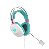 ASUS TUF Gaming H1 Gen II Hatsune Miku Edition over-ear gaming headset Wit/turquoise, Pc, PlayStation 4, PlayStation 5