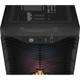 Corsair  midi tower behuizing Donkergrijs | 1x USB-A | 1x USB-C | RGB | Window