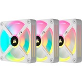 Corsair iCUE LINK QX120 RGB Starterskit case fan Wit, 3 stuks, 4-pins PWM fan-connector