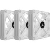 Corsair iCUE LINK QX120 RGB Starterskit case fan Wit, 3 stuks, 4-pins PWM fan-connector