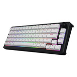 Hator Skyfall MAG Ultra 8K RGB mechanisch gaming toetsenbord Zwart, US lay-out (QWERTY), HATOR Aurum Ice, 65%, RGB, Double-shot PBT, Hot-swap