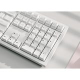 Keychron Cherry Profile Double - Shot PBT Full Set Keycaps - Black on White - Bow Wit, 218 stuks