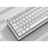 Keychron Cherry Profile Double - Shot PBT Full Set Keycaps - Black on White - Bow Wit, 218 stuks