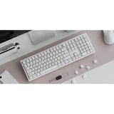 Keychron Cherry Profile Double - Shot PBT Full Set Keycaps - Black on White - Bow Wit, 218 stuks