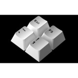 Keychron Cherry Profile Double - Shot PBT Full Set Keycaps - Black on White - Bow Wit, 218 stuks