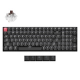 Keychron K4X-A3, toetsenbord Zwart, US lay-out, Keychron Super Brown, 96%, White, Cherry Double-shot PBT Keycaps, Bluetooth / USB-C