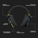 Logitech G435 LIGHTSPEED Wireless over-ear gaming headset Zwart, Bluetooth, Pc, PlayStation 4, PlayStation 5