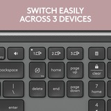 Logitech MK950 Signature Slim Wireless Keyboard en Muis Combo, desktopset Grafiet, US-International, 400 - 4000 DPI