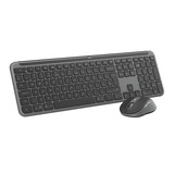 Logitech MK950 Signature Slim draadloze desktopset Grafiet, US-International lay-out (QWERTY), 400 - 4000 dpi